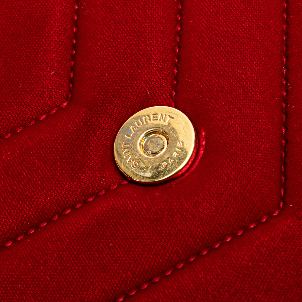 Pre-Loved Saint Laurent Small Velvet Monogram Matelasse LouLou Shoulder Bag - Picture 12 of 12